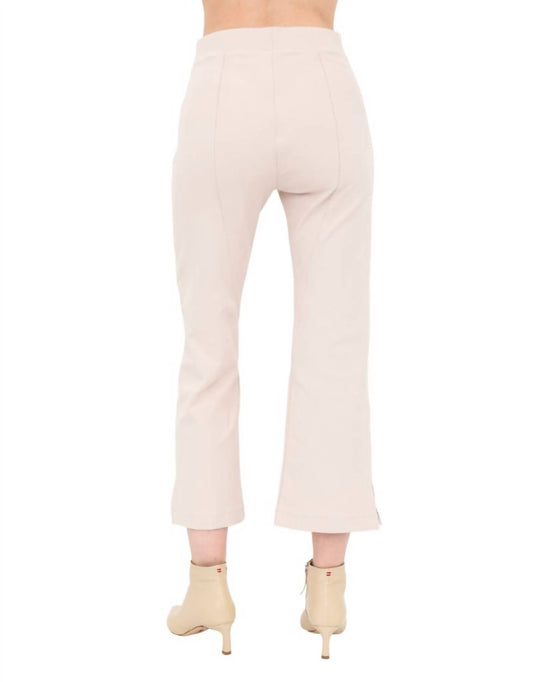 Elaine Kim - Bobbi Tech Stretch Cropped Pants Side Contrast Stripe