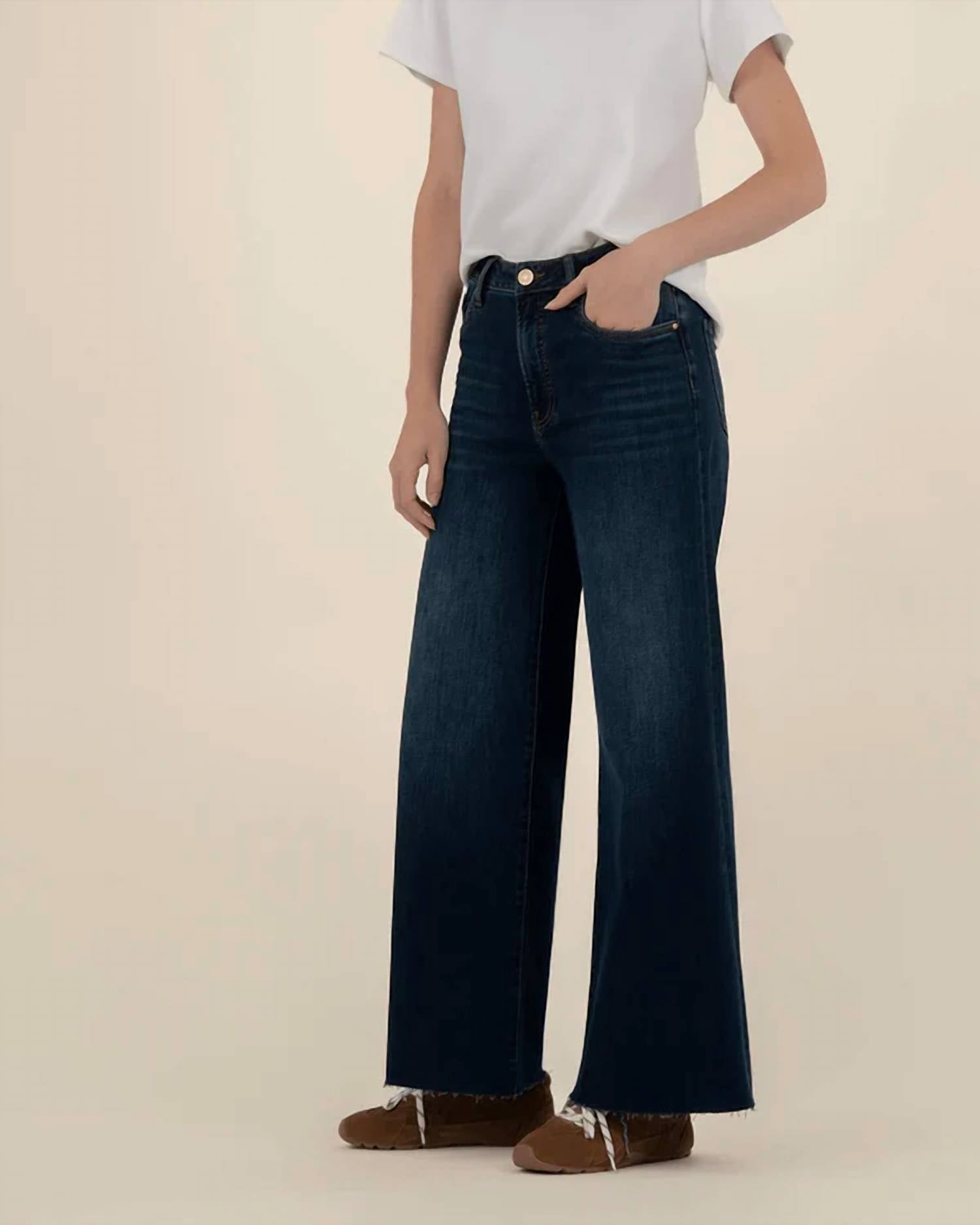 Kut From The Kloth - RYAN HIGH RISE FAB AB SUPER WIDE LEG JEANS
