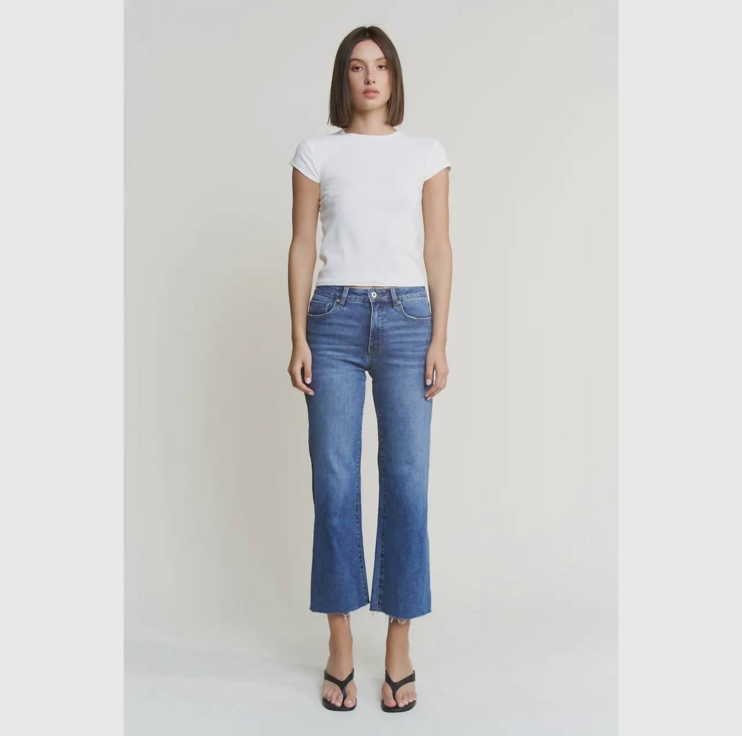 Mica Denim - High Rise Wide Leg Jeans
