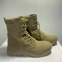 Free Soldier Men's Tactical Lace-up Desert Boots in tan - men's boots - detail view