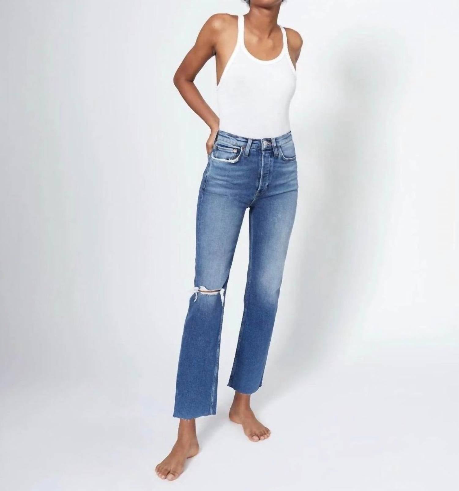 Re/Done - Comfort Stretch Ultra High Rise Stove Pipe Jeans