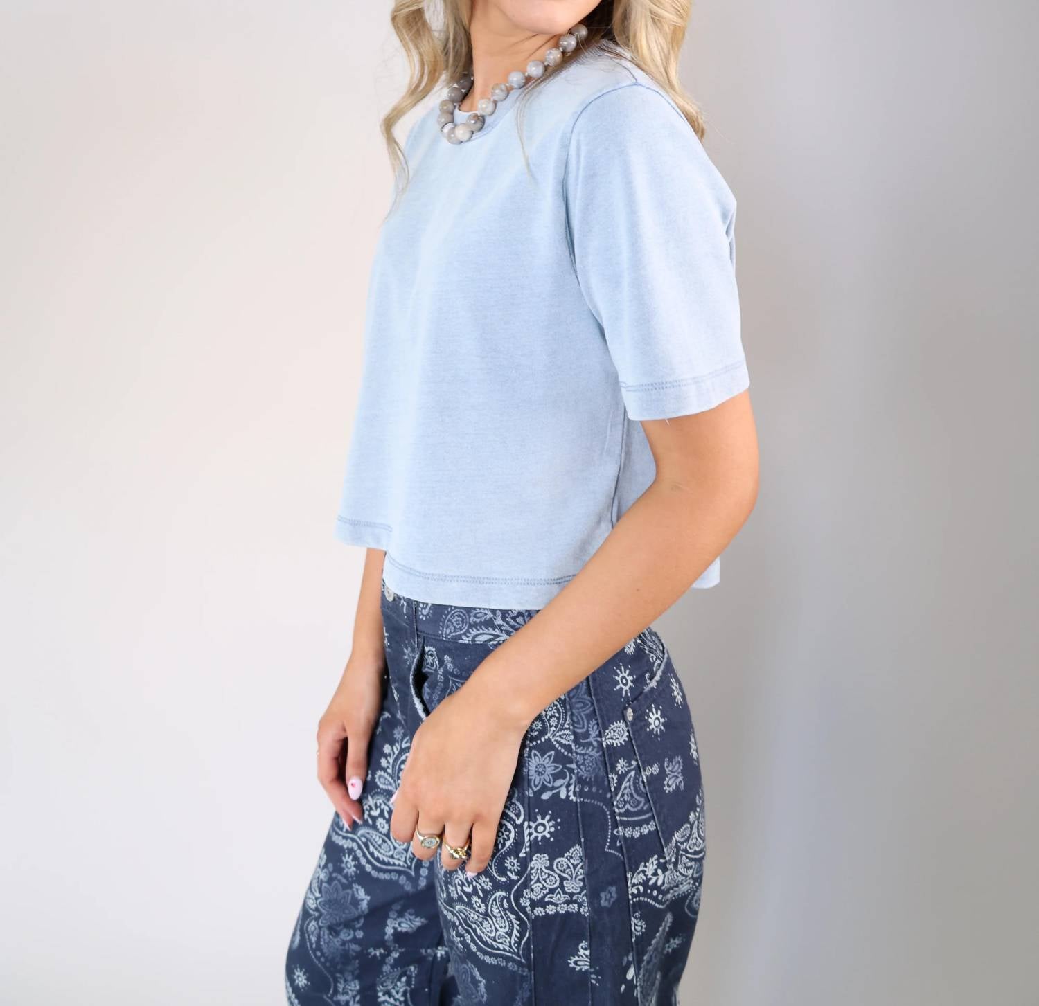 Z Supply - Women's Curran Knit Denim Sweatshirt