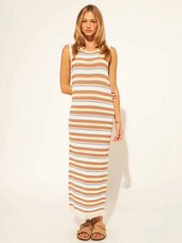 John + Jenn - Hunter Knit Fringe Detail Maxi Dress