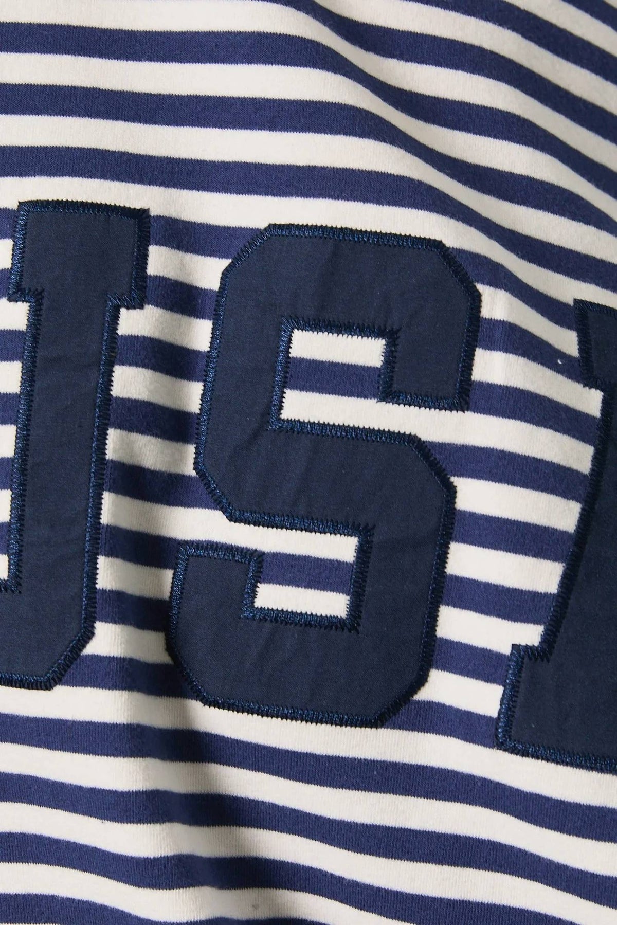 Le Lis - Stripe Mock Neck Sweatshirt With USA