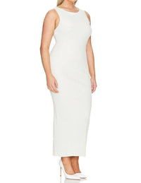 Good American - Ribbed Shine Midi Dress