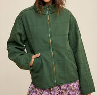 Listicle - Denim Quilted Jacket