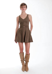 Karina Grimaldi - Hannah Suede Mini Dress