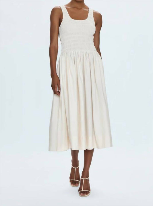 Pistola - Alessia Smocked Drop Waist Midi Dress