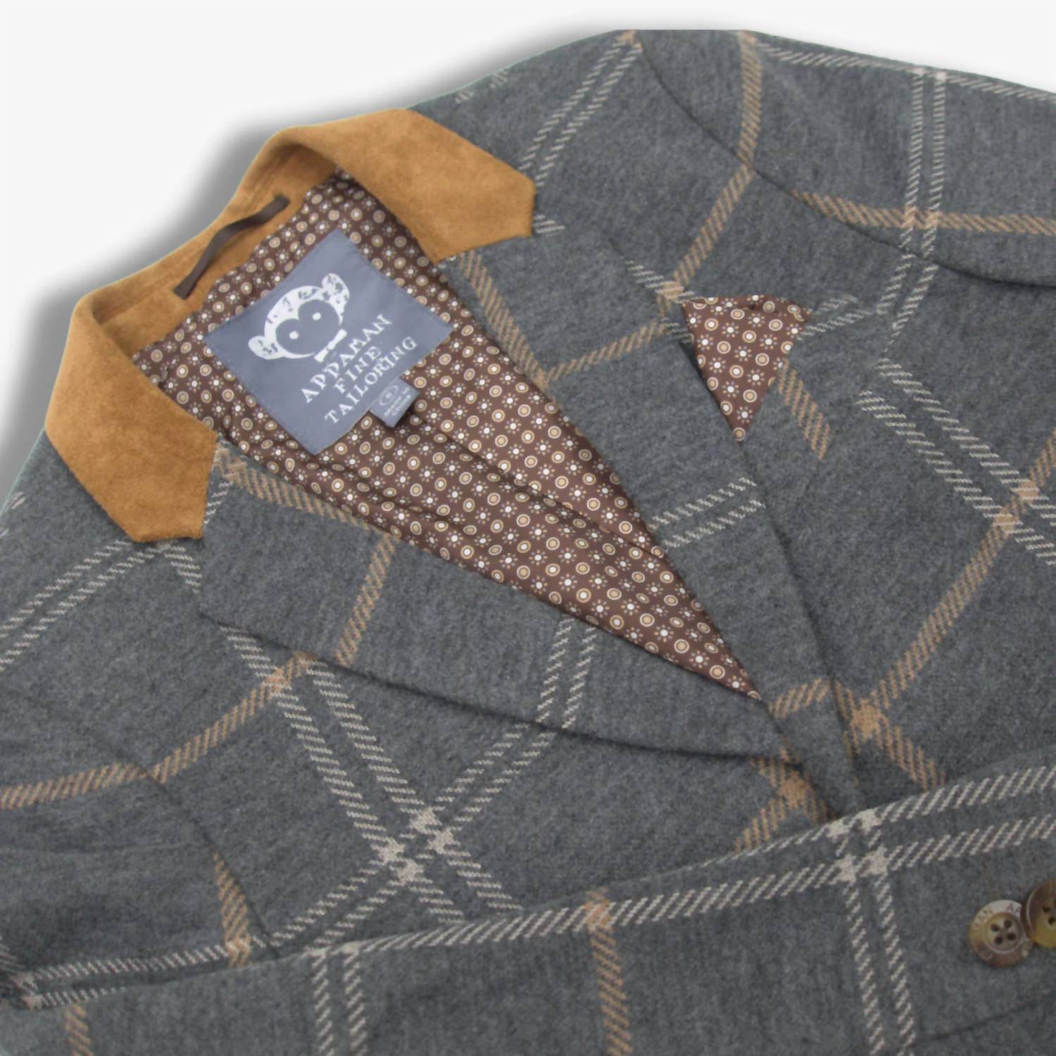 Appaman Clubsuit Blazer Jacket in smoky windowpane - item - detail view