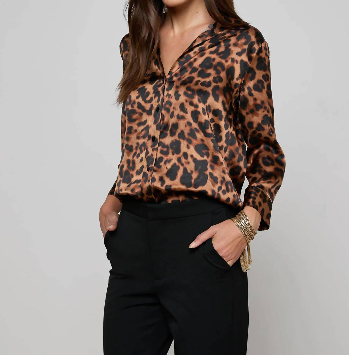 L'Agence - Dani Silk Blouse