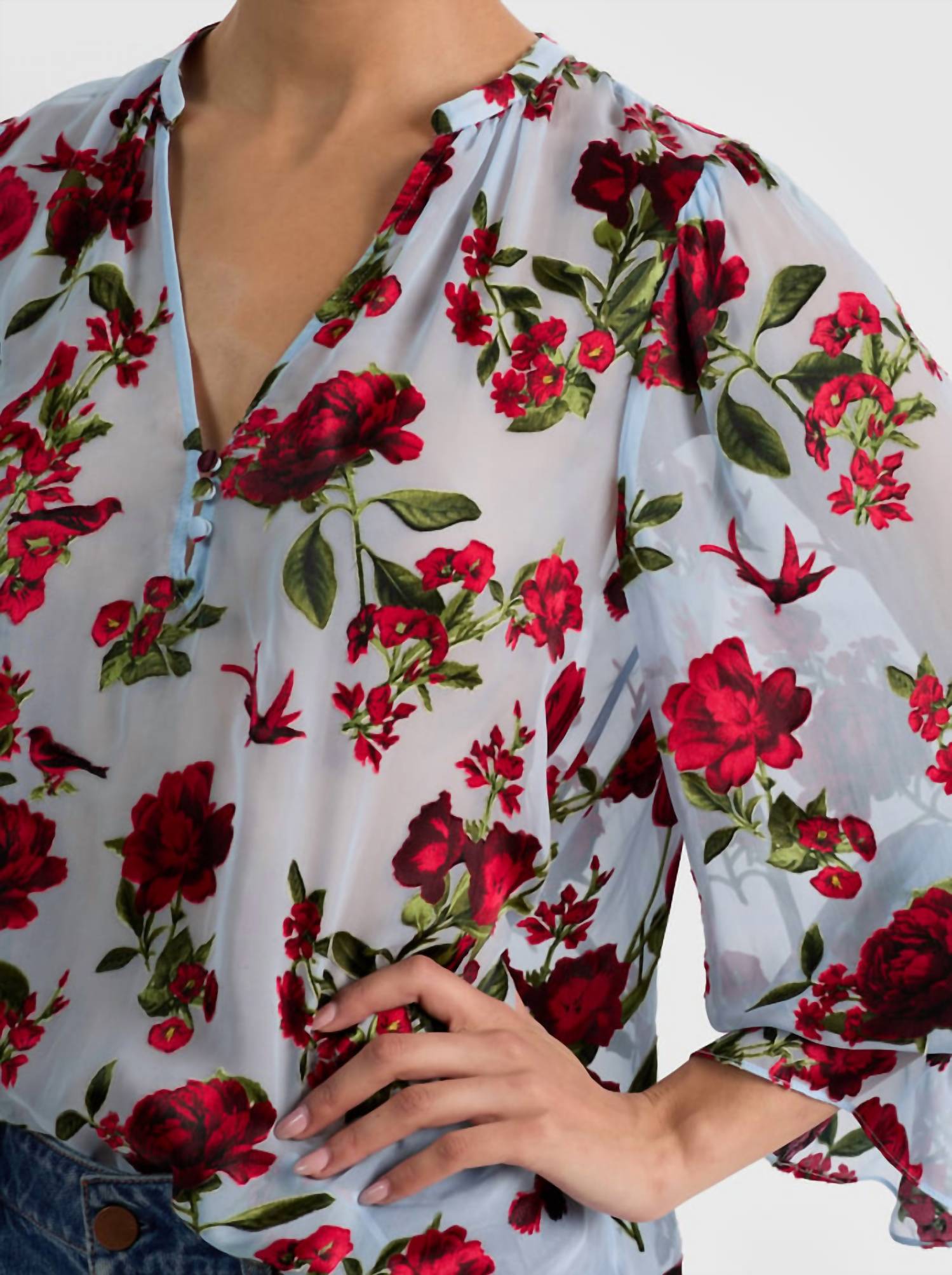 Alice + Olivia - Moranne Floral Blouse