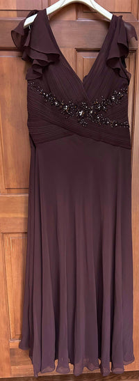 Cameron Blake - Women's Beaded Long Dress - Plus