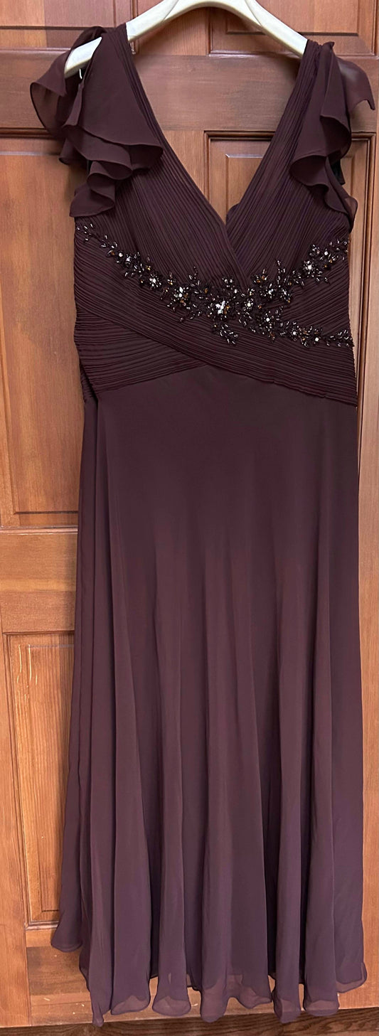 Cameron Blake - Women's Beaded Long Dress - Plus