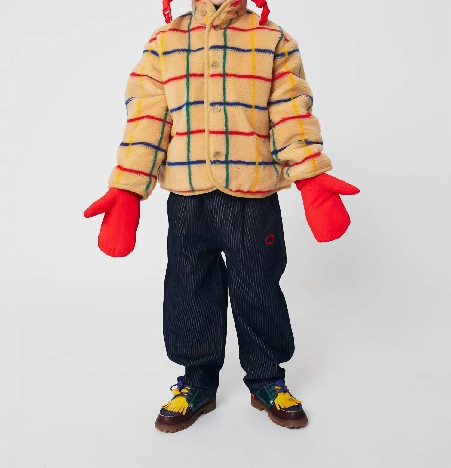 Bobo Choses - Color Stripes Sheepskin Jacket