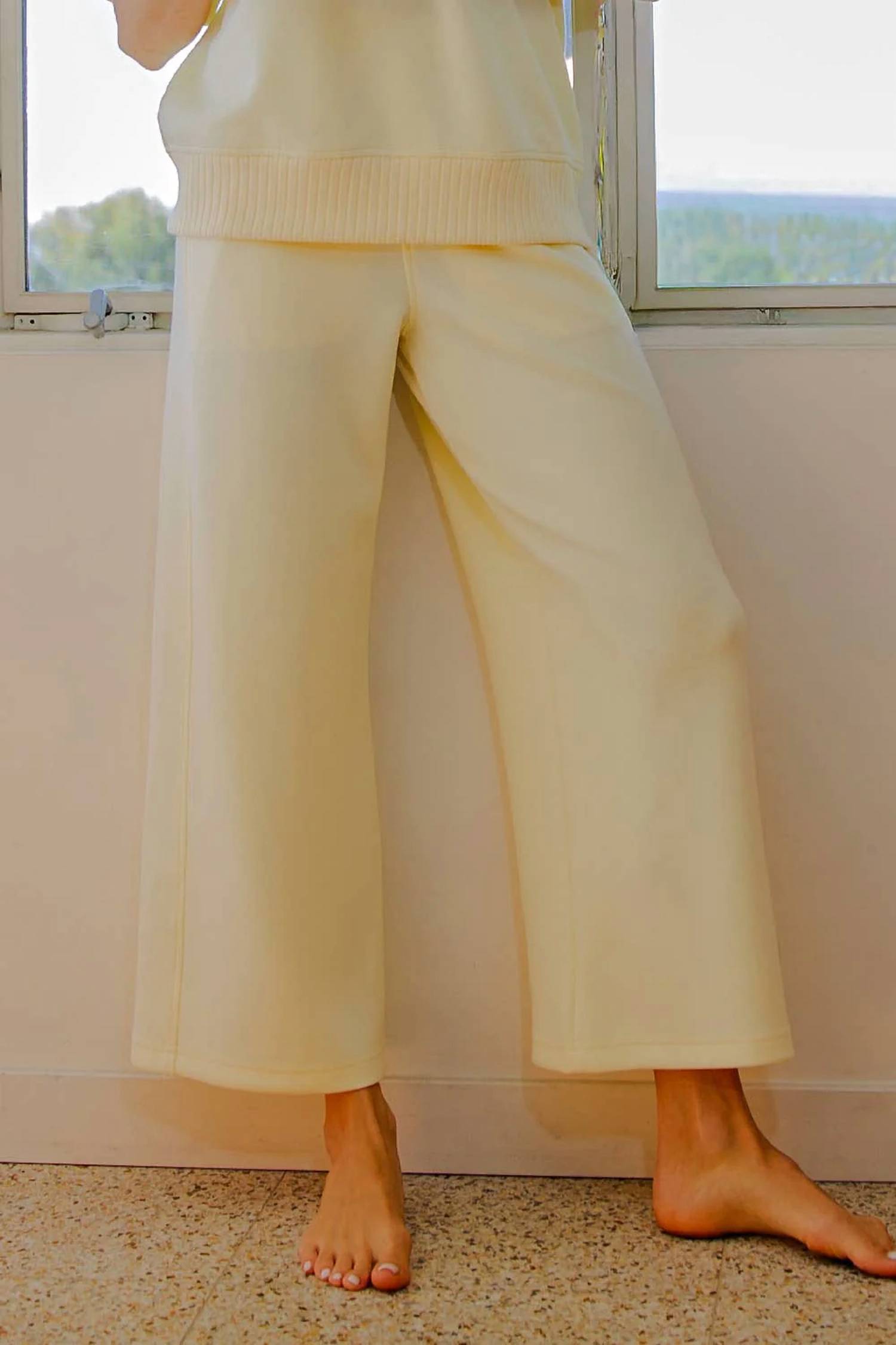 Rae Mode - Wide Scuba Fabric Pants