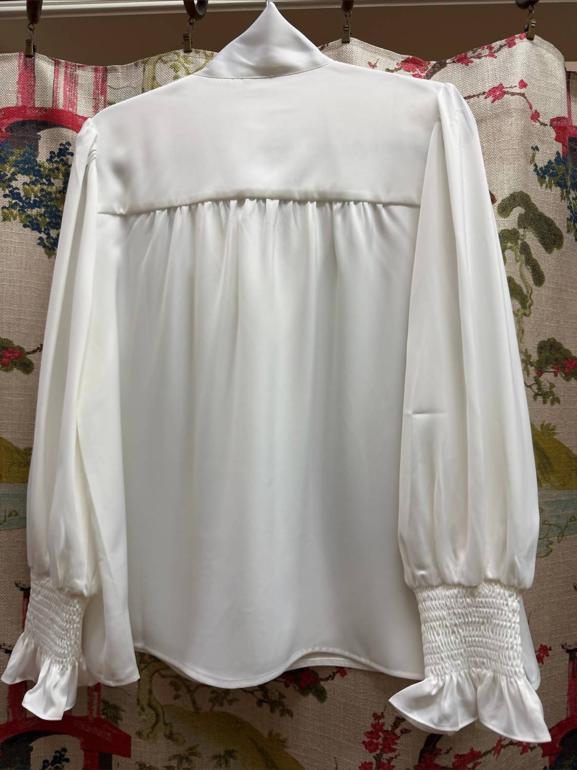 Jade - Women's Silk Tie Front Top