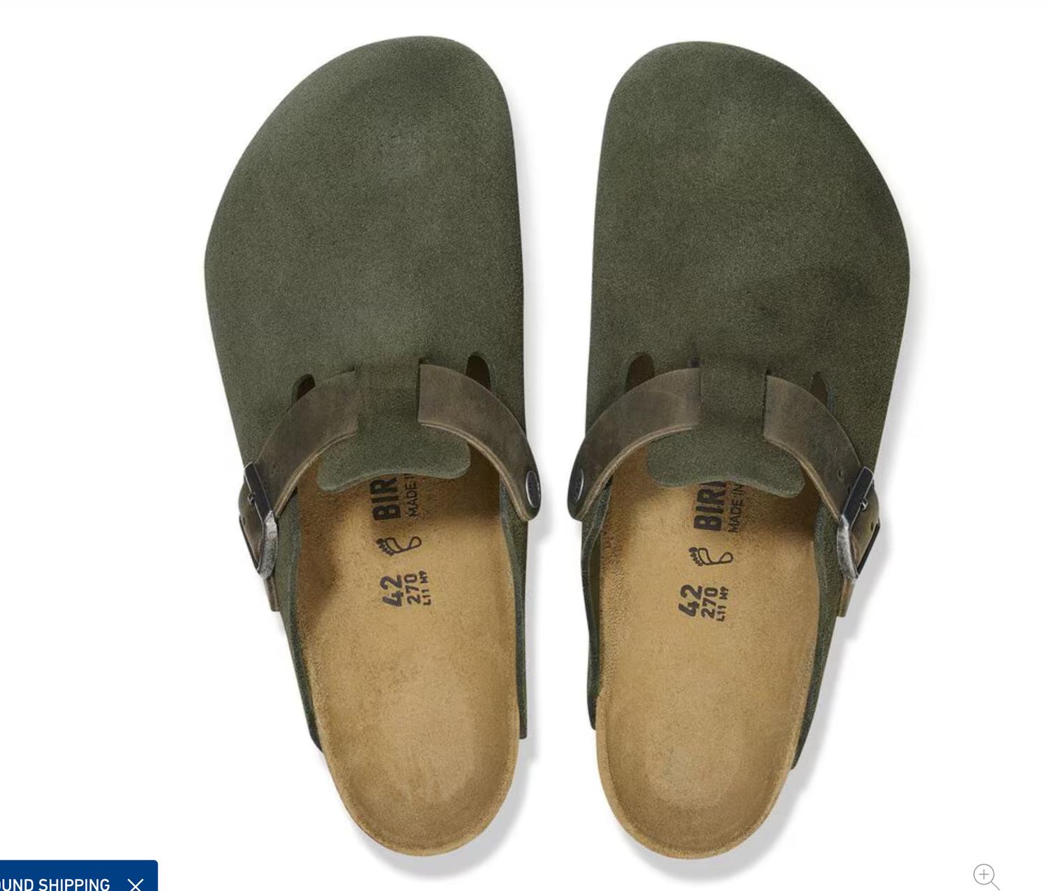 Birkenstock - Women's Boston Suede Sandal