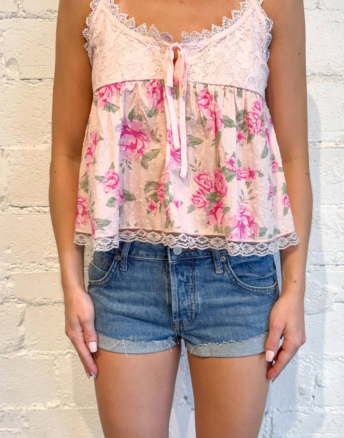 Olivaceous - Garden Floral Top