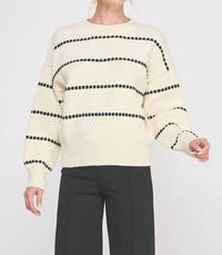 Allie Rose - Pebble Stripe Sweater