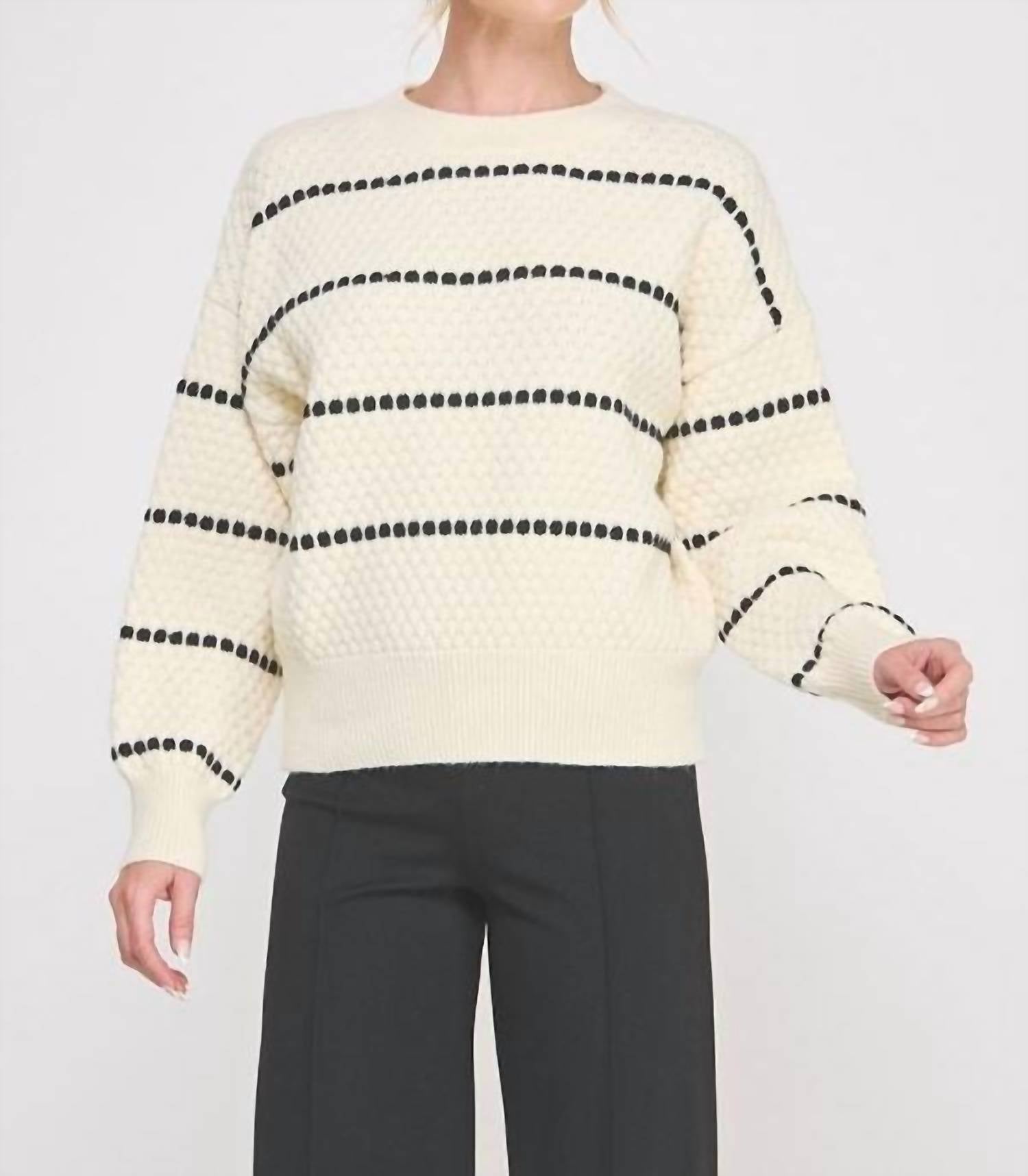 Allie Rose - Pebble Stripe Sweater