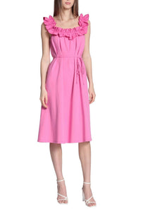 Donna Morgan - Square Neck Midi Cotton Dress