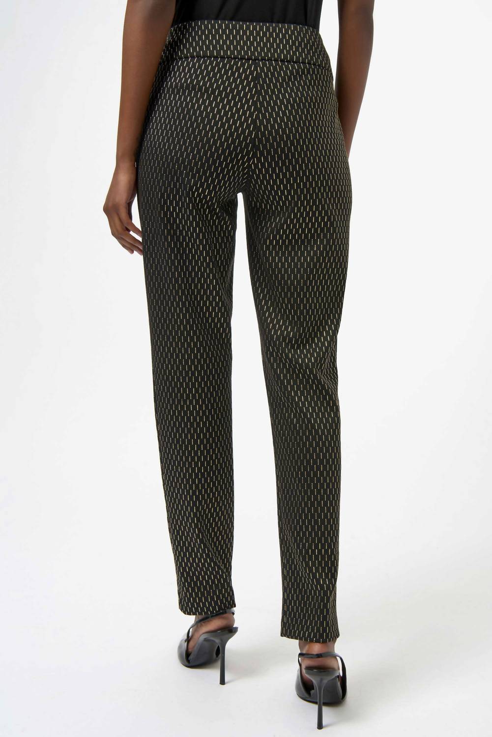 Joseph Ribkoff - Foiled Heavy Knit Slim Pants