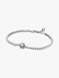 Pandora Sparkling Halo Small Tennis Bracelet in silver - women's jewelry