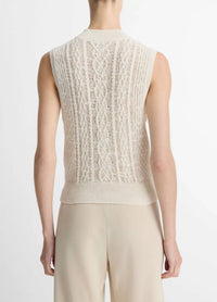 Vince - Cable Double Layer Shell Top