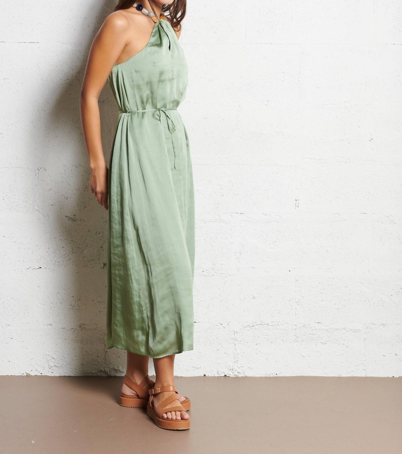 Suncoo - Copelia Halter Midi Dress