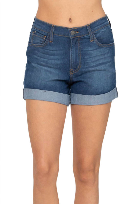 High Waist Cuffed Short