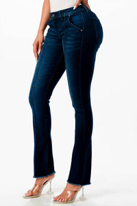 Grace In La - Mid-rise Center Seam Denim Jean