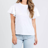 Nation Ltd - Camille Ruffle Sleeve Top
