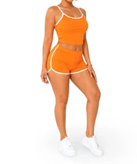 Jnk - Wanted Matching Dolphin Trim Short Set