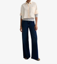 TWP Next Ex Shirt in creme de peche - women's blouse - view 4
