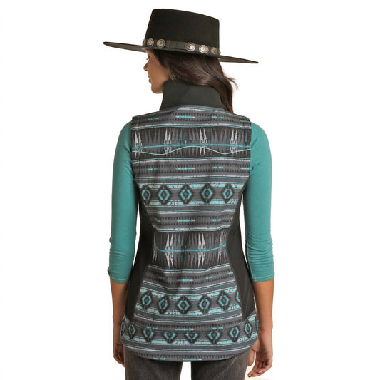 Powder River - Aztec Print Softshell Vest