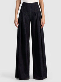 Alice + Olivia - Henry High Rise Pleated Denim Pant