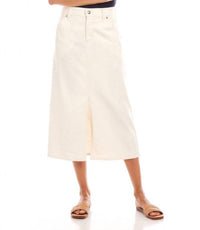 Karen Kane Women's Denim Midi Skirt in natural - women's skirt