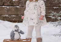 Elegant Baby - Kid's Arctic Family Printed Fleece Dress & Rib Legging Set