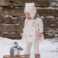 Elegant Baby - Kid's Arctic Family Printed Fleece Dress & Rib Legging Set