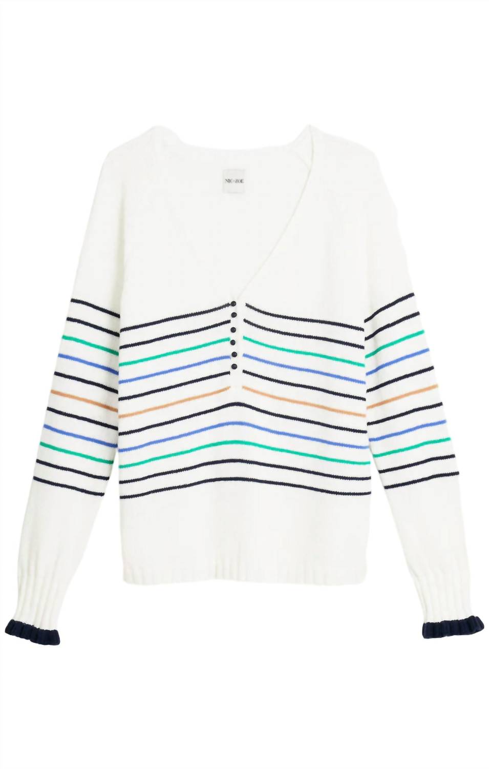 Nic + Zoe - Maritime Stripe Sweater - Plus