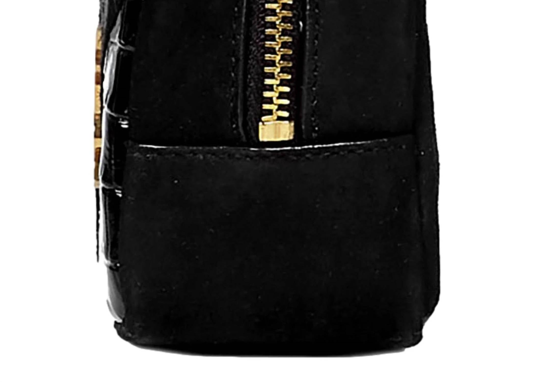 Saint Laurent - Women's Jamie Ysl Cube Crocodile Print Leather Key Ring