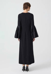 Touche Prive - Taffeta Sleeve Detailed Maxi Dress