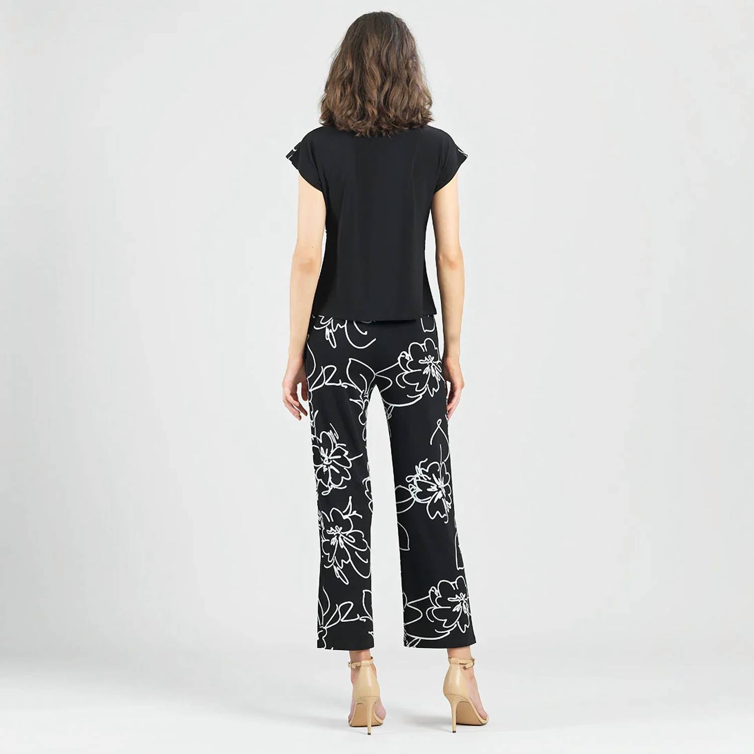 Clara Sunwoo - Drape Neck Floral Top