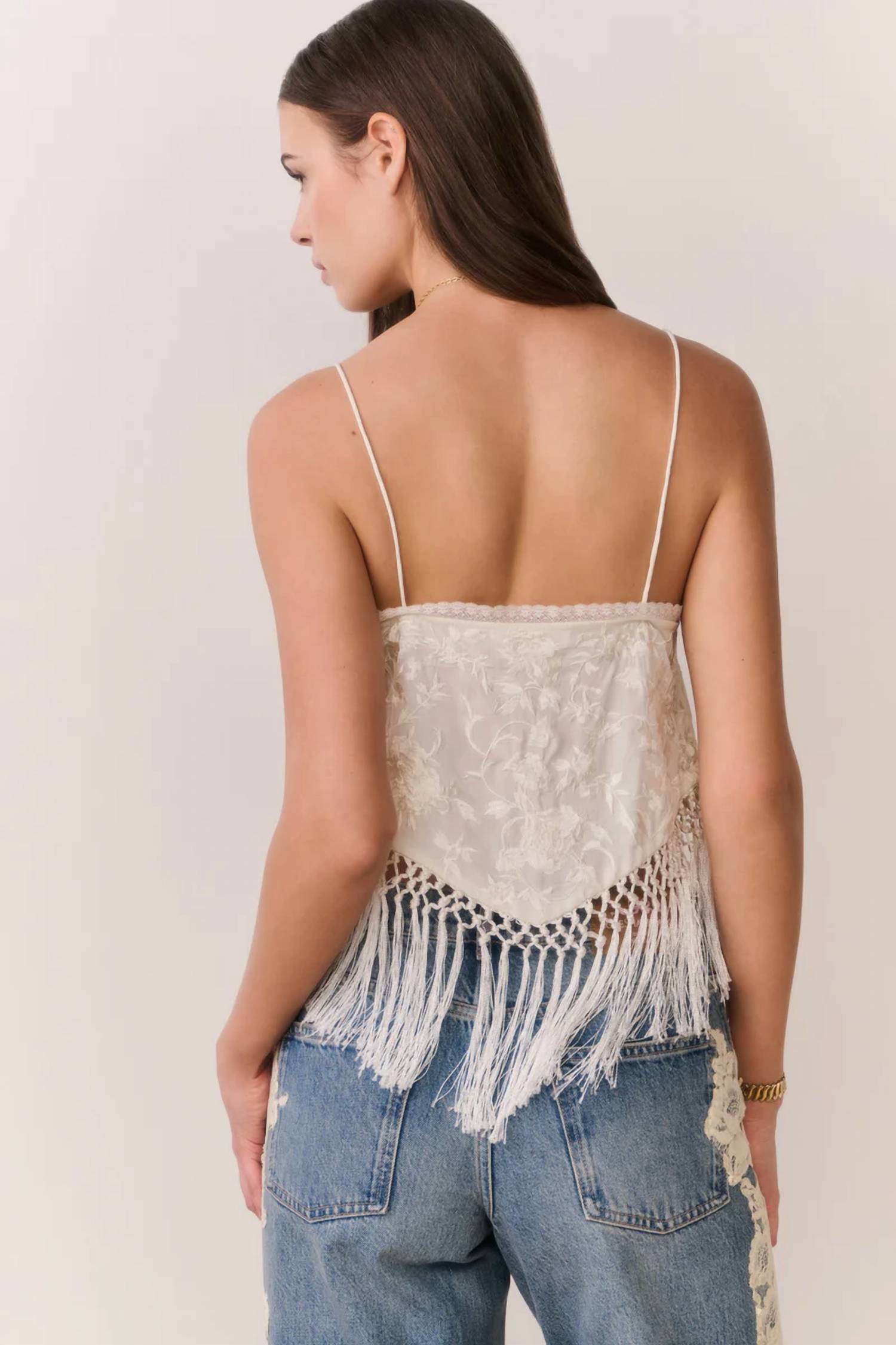 Loveshackfancy - Annemarie Fringe Crop Top