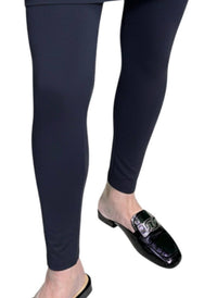 BALI Skeggings Leggings With Built In Skirt in skit in navy - women's pants - alternate view