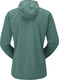 Rab Women's Borealis Jacket in eucalyptus - women's jacket - detail view