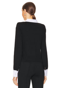 L'Agence - April Poplin Collar Pullover