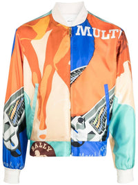 Bally - Silk Graphic-print Bomber Jacket