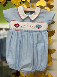 Lulu Bebe - Kid's Valentine's Smocked Bubble