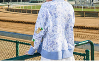 Brianna Cannon Julep Floral Sweatshirt in mint blue - women's top - alternate view